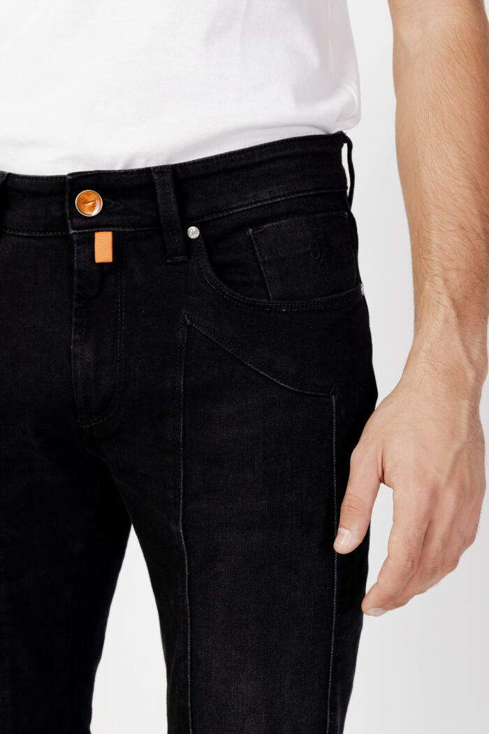 Pantaloni slim Jeckerson 5 POCKETS PATCH SLIM Nero – 101142