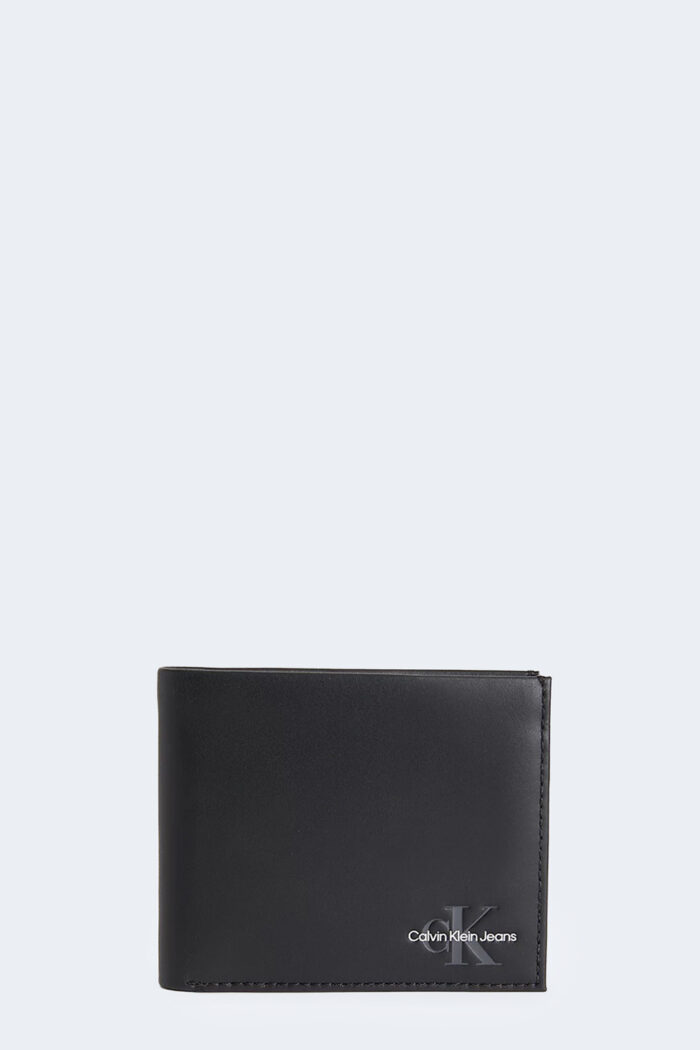 Portafoglio con portamonete Calvin Klein MONOGRAM SOFT BIFOLD W/COIN Nero – 101203