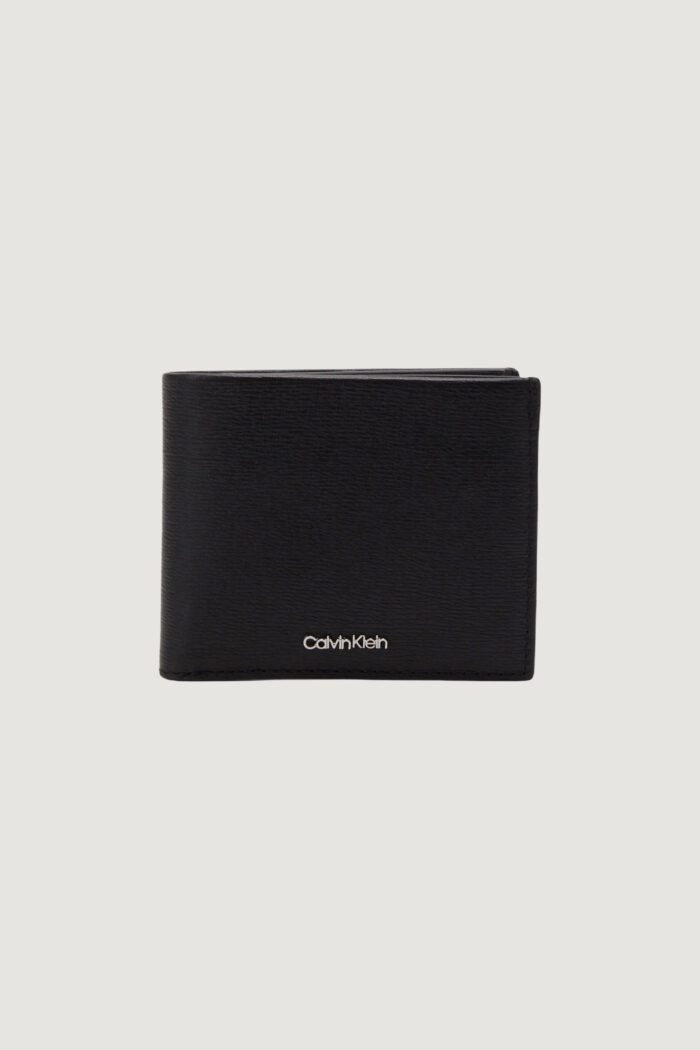 Portafoglio con portamonete Calvin Klein MEDIAN BIFOLD 5CC W/COIN Nero – 102377