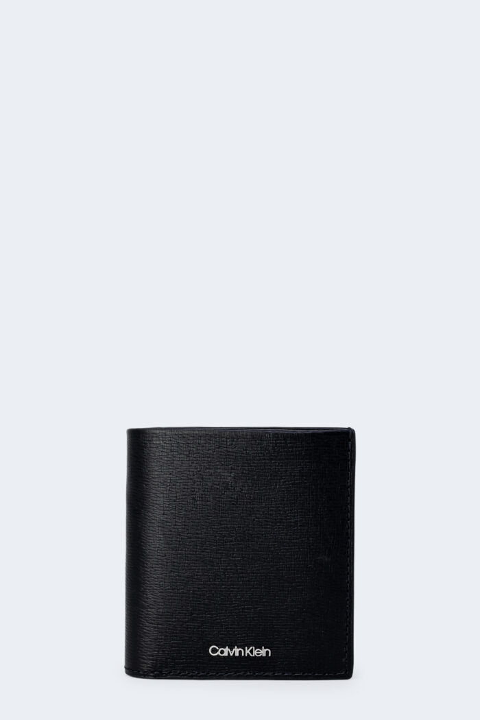 Portafoglio con portamonete Calvin Klein MEDIAN TRIFOLD 6CC W/COIN Nero – 101204