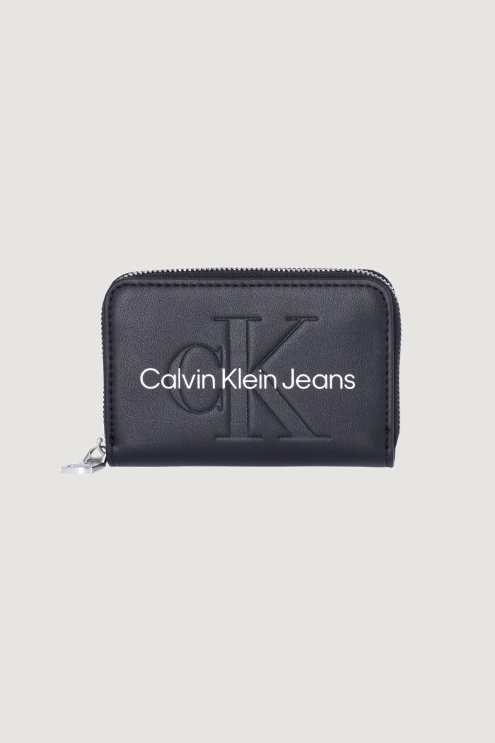 Portafoglio piccolo Calvin Klein SCULPTED MED ZIP AROUND MONO Nero – 102365