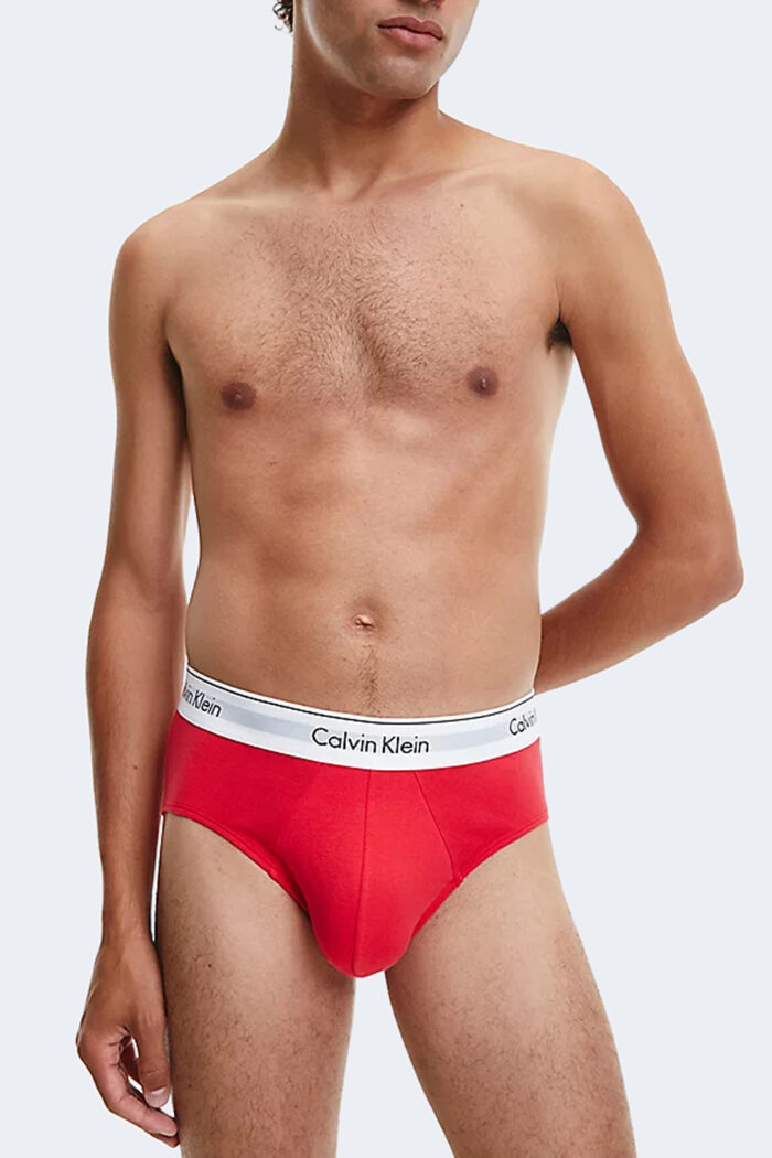 Slip Calvin Klein Underwear HIP BRIEF 3PK LEGION Rosso