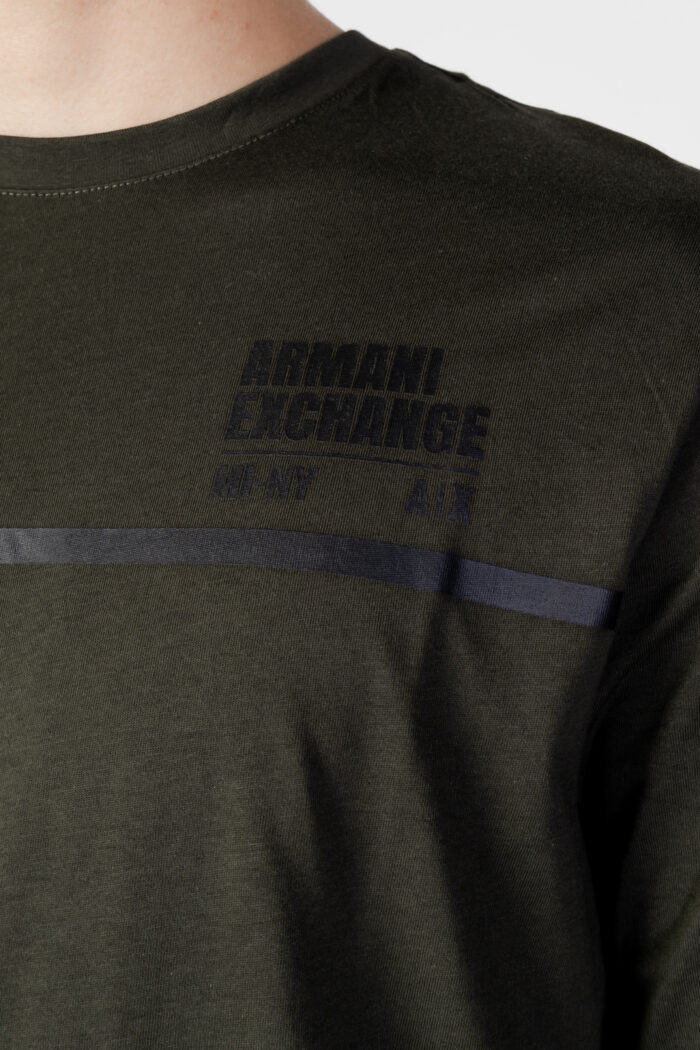 T-shirt manica lunga Armani Exchange T-SHIRT 6LZTFD ZJ8EZ Verde Oliva – 90469