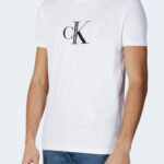 T-shirt Calvin Klein Jeans CK INSTITUTIONAL TEE Bianco - Foto 4