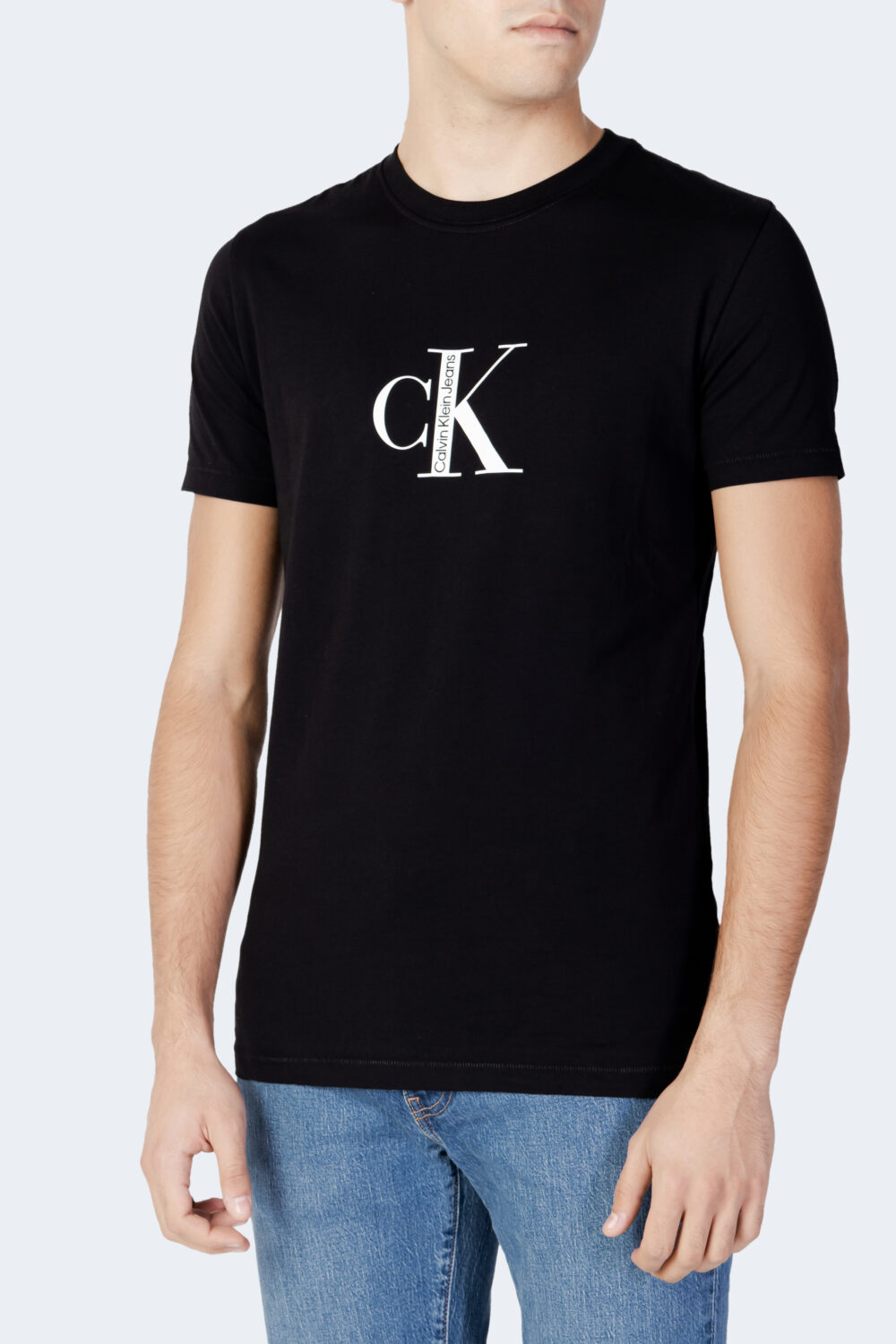 T-shirt Calvin Klein Jeans CK INSTITUTIONAL TEE Nero - Foto 4