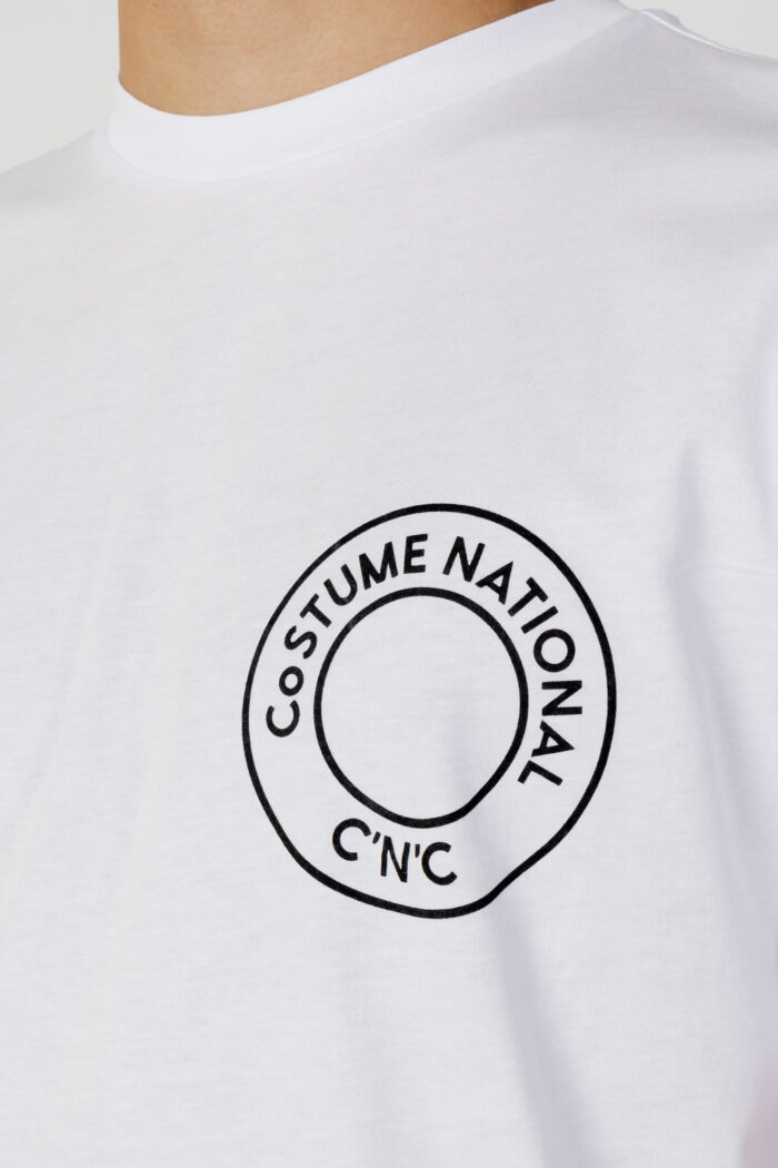 T-shirt Cnc Costume National LOGO TONDO Bianco – 101062