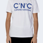 T-shirt CNC Costume National LOGO VENTRALE Bianco - Foto 1