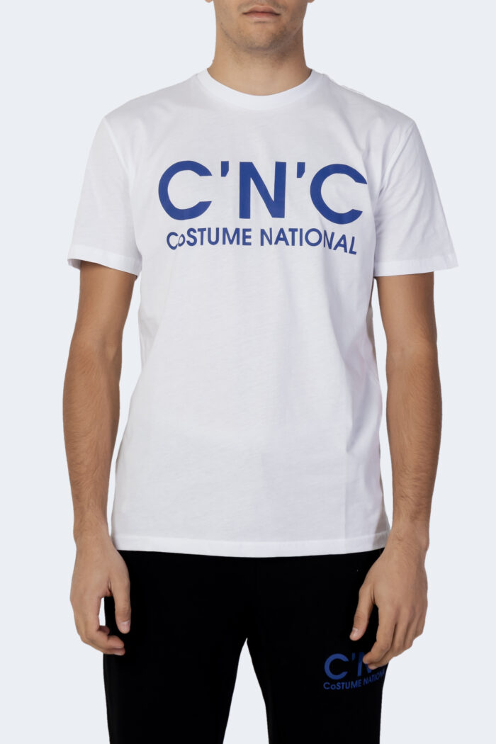 T-shirt Cnc Costume National LOGO VENTRALE Bianco – 101059