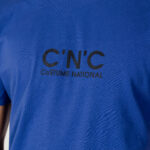 T-shirt CNC Costume National LOGO Blu - Foto 2