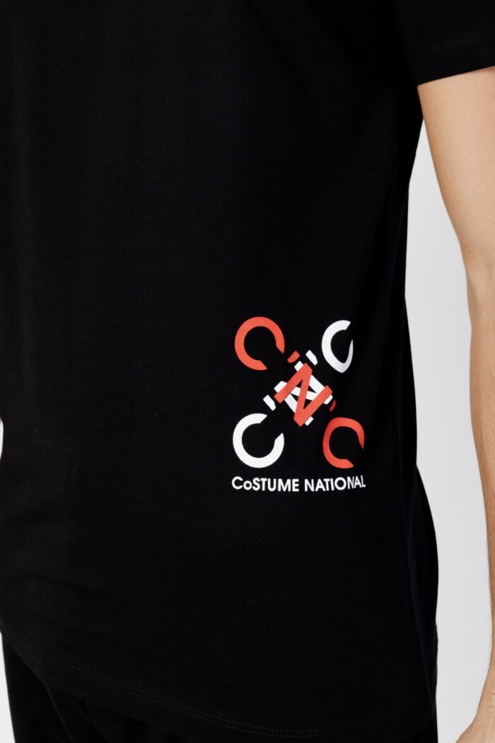T-shirt Cnc Costume National LOGO BASSO Nero – 101064