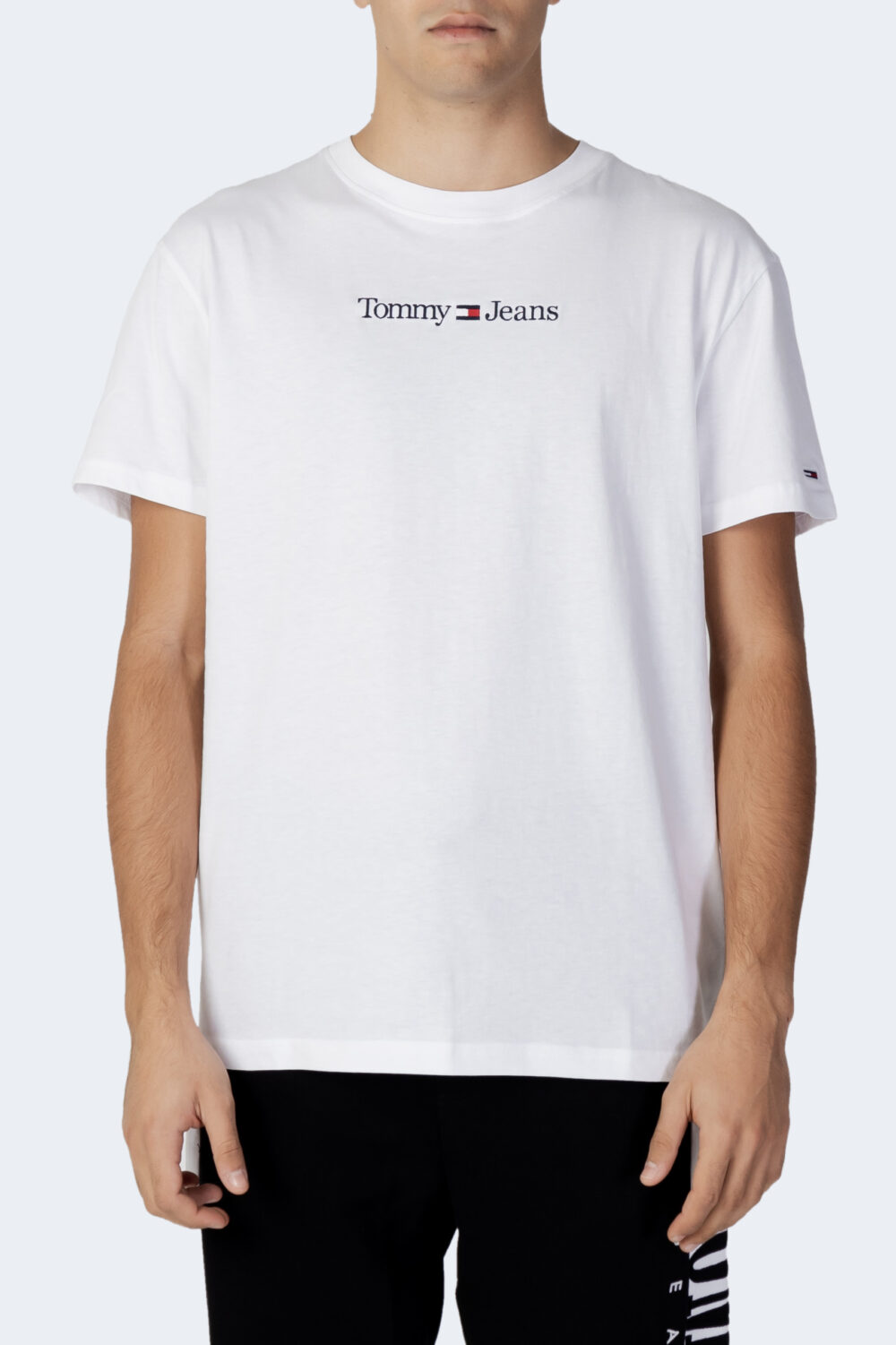 T-shirt Tommy Hilfiger Jeans TJM CLASSIC LINEAR L Bianco - Foto 5