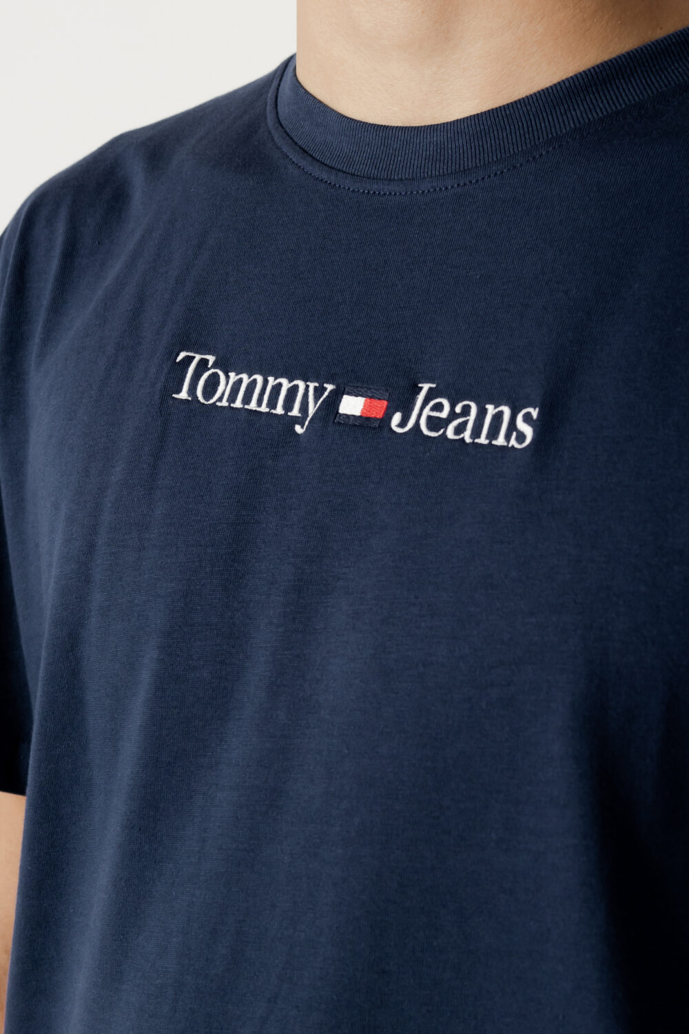 T-shirt Tommy Hilfiger Jeans TJM CLASSIC LINEAR L Blu - Foto 2