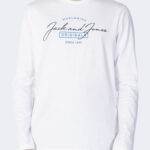 T-shirt manica lunga Jack Jones JORFERRY TEE LS CREW NECK FST Bianco - Foto 1