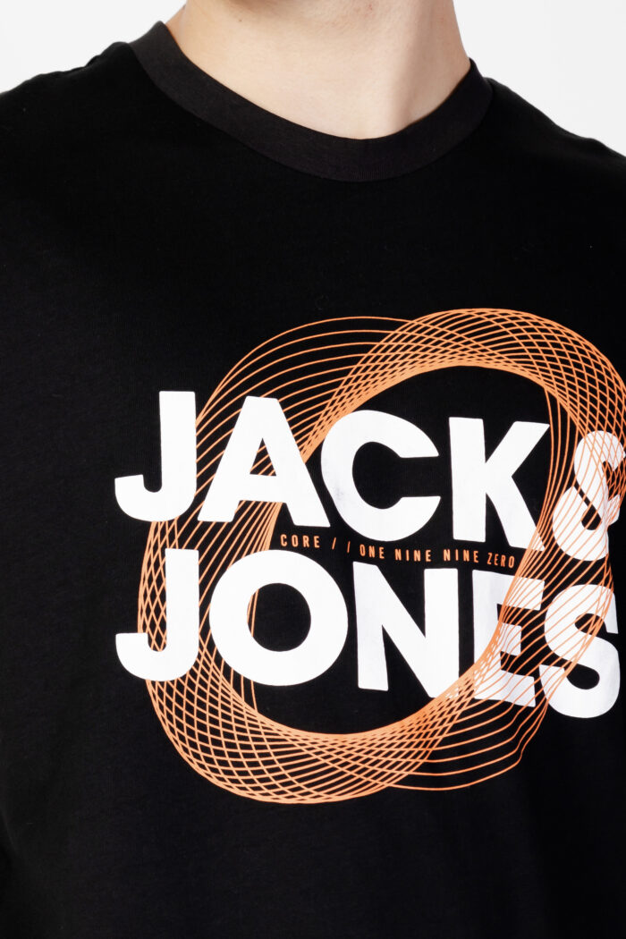 T-shirt manica lunga Jack Jones JCOLUCA TEE LS CREW NECK FST Nero – 91152