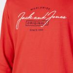 T-shirt manica lunga Jack Jones JORFERRY TEE LS CREW NECK FST Rosso - Foto 2