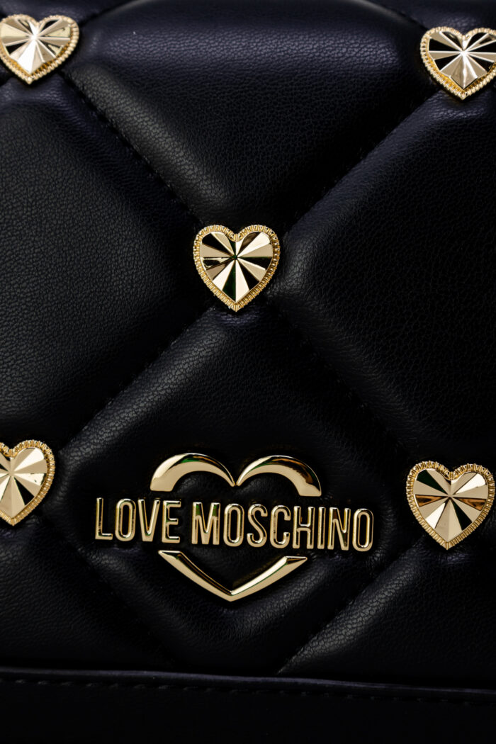 Borsa Love Moschino APPLICAZIONE CUORI Nero – 102790