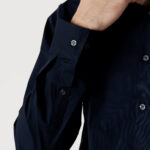 Camicia manica lunga Calvin Klein POPLIN STRETCH SLIM Blu - Foto 3