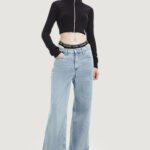 Cardigan Calvin Klein Jeans BADGE CROPPED ZIP-TH Nero - Foto 3