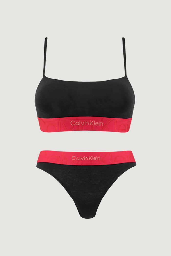 Completo intimo Calvin Klein Underwear UNLINED BRA SET BLACK HEATHER Nero – 102551