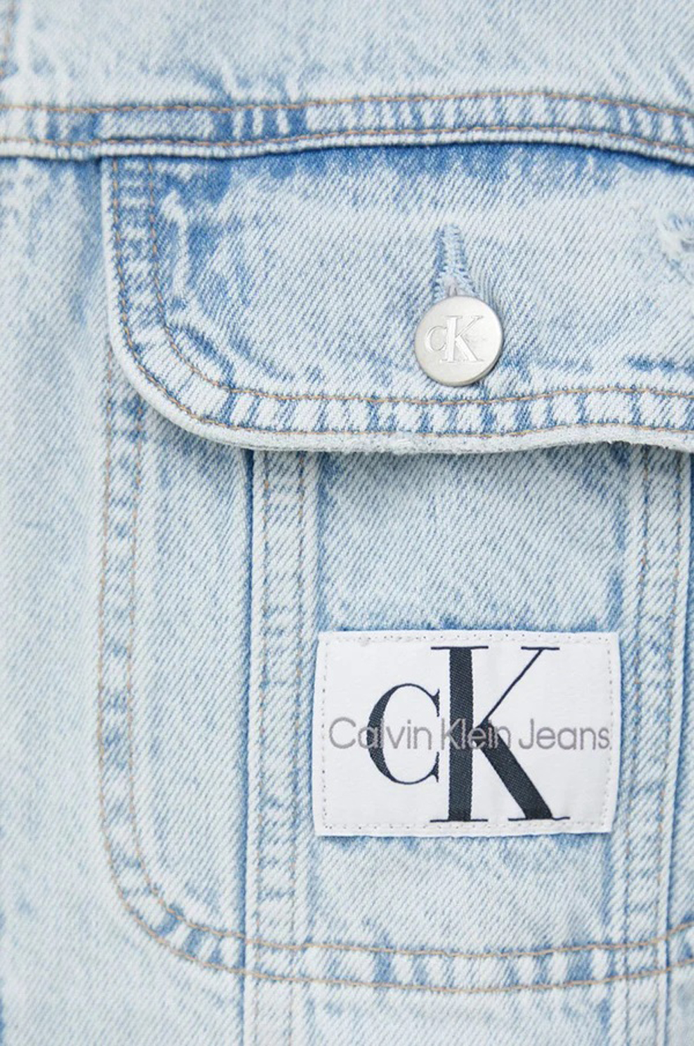 Giacchetto Calvin Klein Jeans REGULAR 90s DENIM JA Denim chiaro - Foto 2