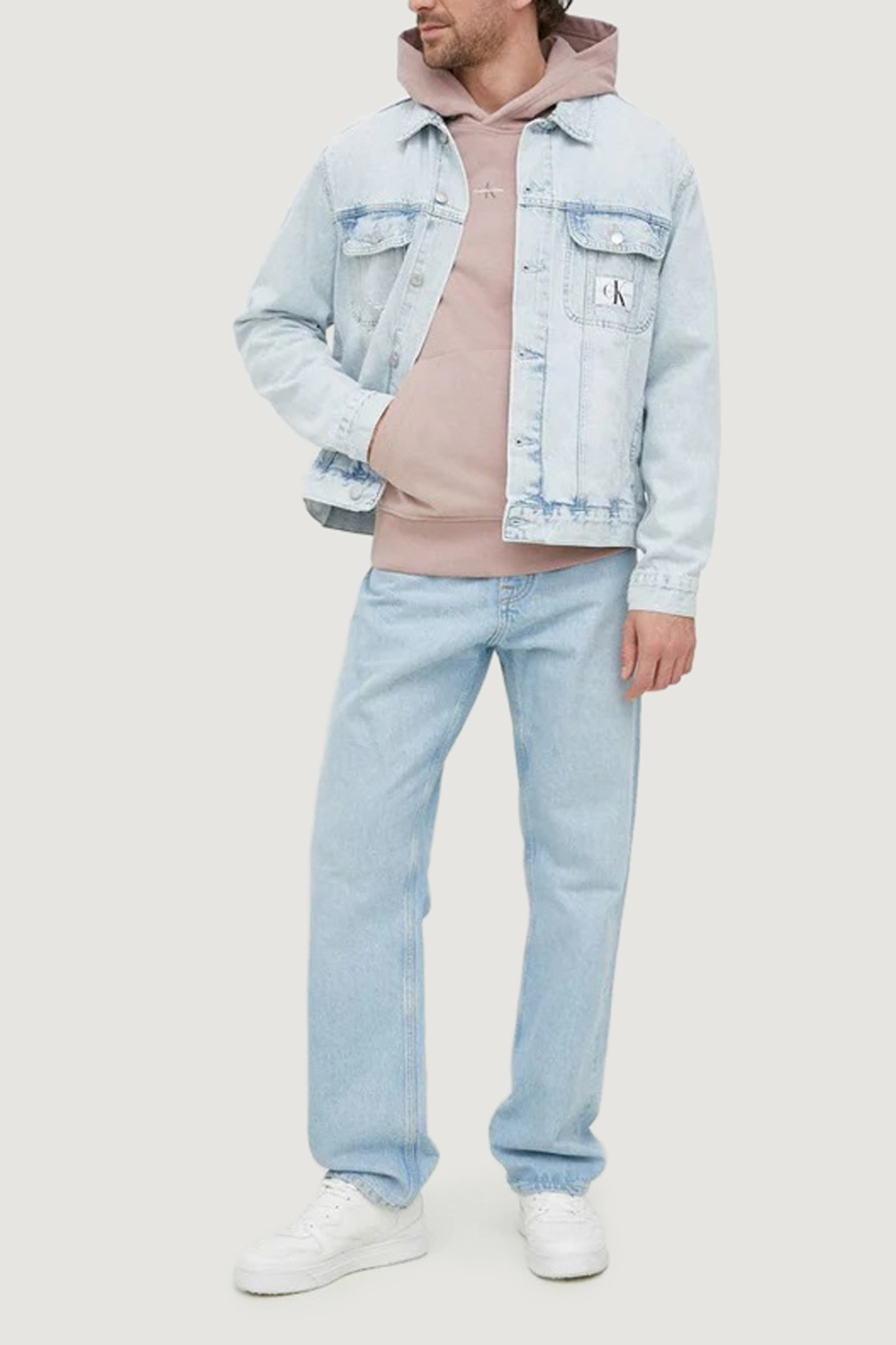 Giacchetto Calvin Klein Jeans REGULAR 90s DENIM JA Denim chiaro - Foto 3