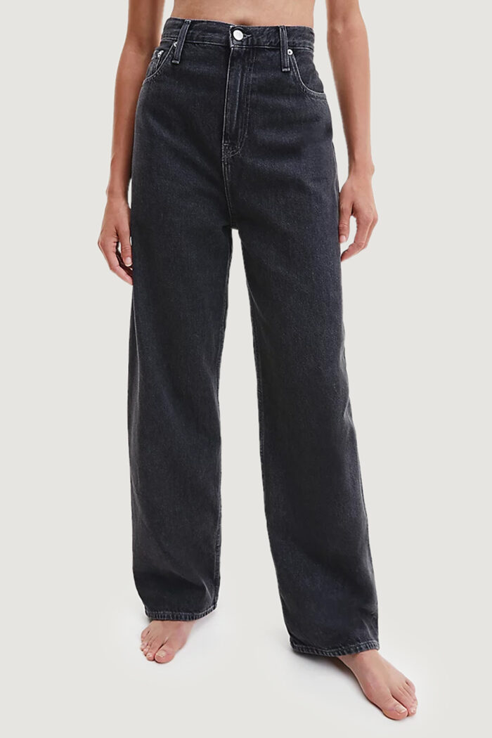 Jeans bootcut Calvin Klein HIGH RISE RELAXED Grigio – 102797