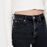 Jeans slim Calvin Klein Jeans HIGH RISE SKINNY Nero - Foto 2