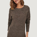 Maglione Only ONLNANJING L/S PULLOVER KNT NOOS Marrone - Foto 1