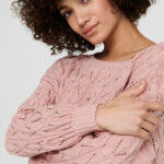 Maglione Only BRYNN LIFE STRUCTURE L/S PUL KNT NOOS Rosa - Foto 2