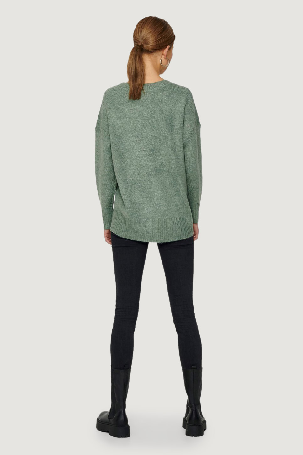 Maglione Only ONLNANJING L/S PULLOVER KNT NOOS Verde - Foto 5