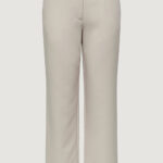 Pantaloni a palazzo Only ONLLANA-BERRY MID STRAIGHT TLR NOOS Beige chiaro - Foto 4