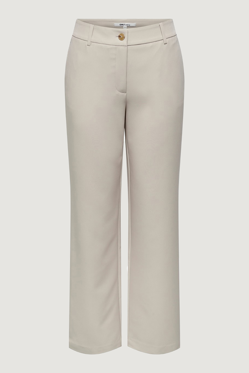 Pantaloni a palazzo Only ONLLANA-BERRY MID STRAIGHT TLR NOOS Beige chiaro - Foto 4