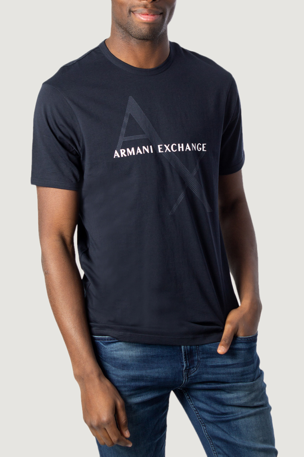 T-shirt Armani Exchange JERSEY Blu - Foto 1