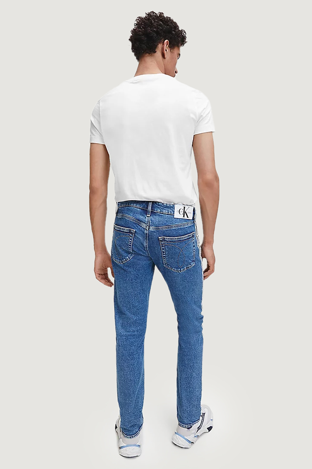 T-shirt Calvin Klein Jeans ESSENTIAL SLIM TEE Bianco - Foto 3