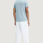 T-shirt Calvin Klein Jeans STACKED LOGO TEE Celeste - Foto 4