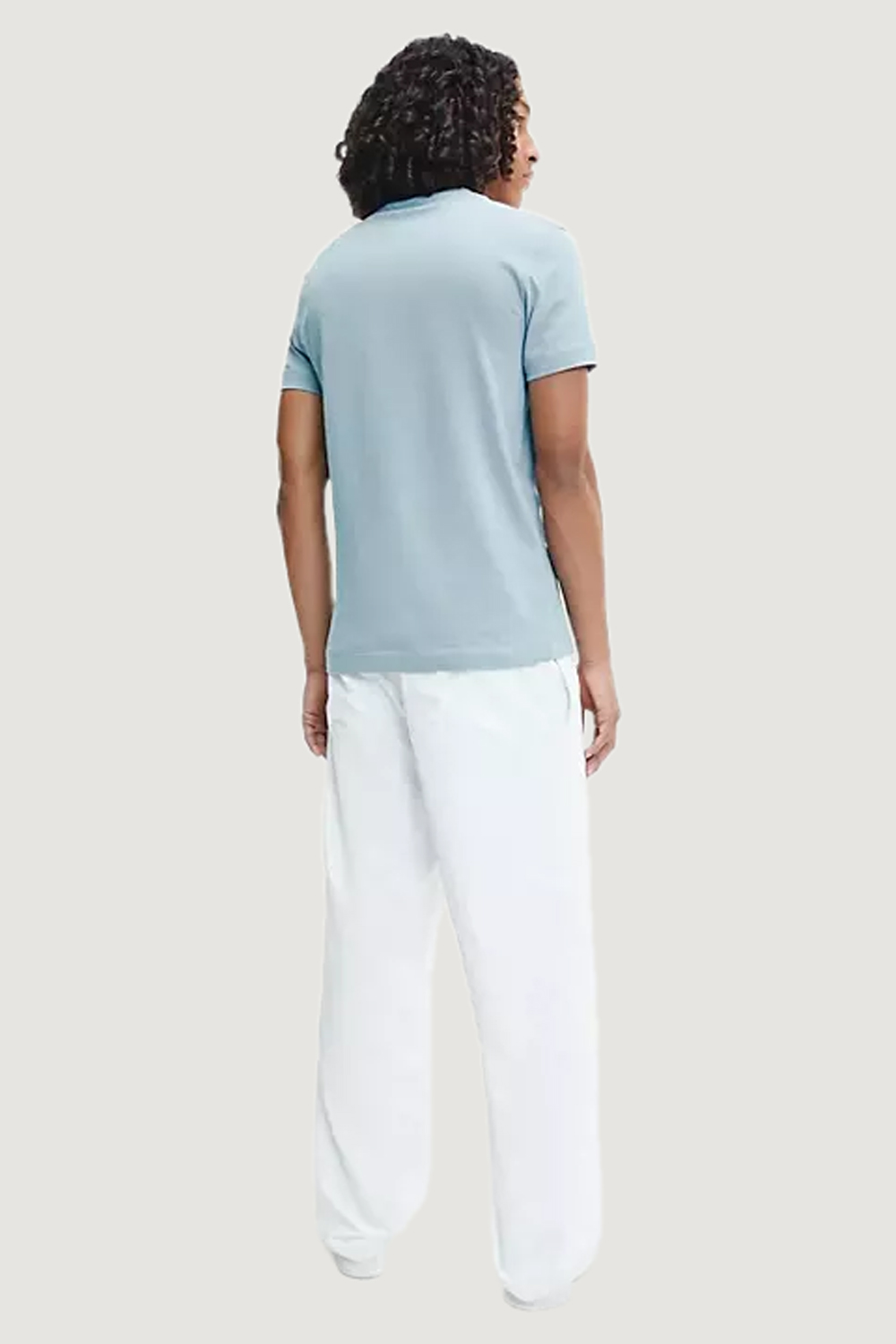 T-shirt Calvin Klein Jeans STACKED LOGO TEE Celeste - Foto 4