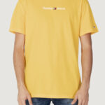 T-shirt Tommy Hilfiger Jeans TJM CLASSIC LINEAR L Giallo - Foto 5