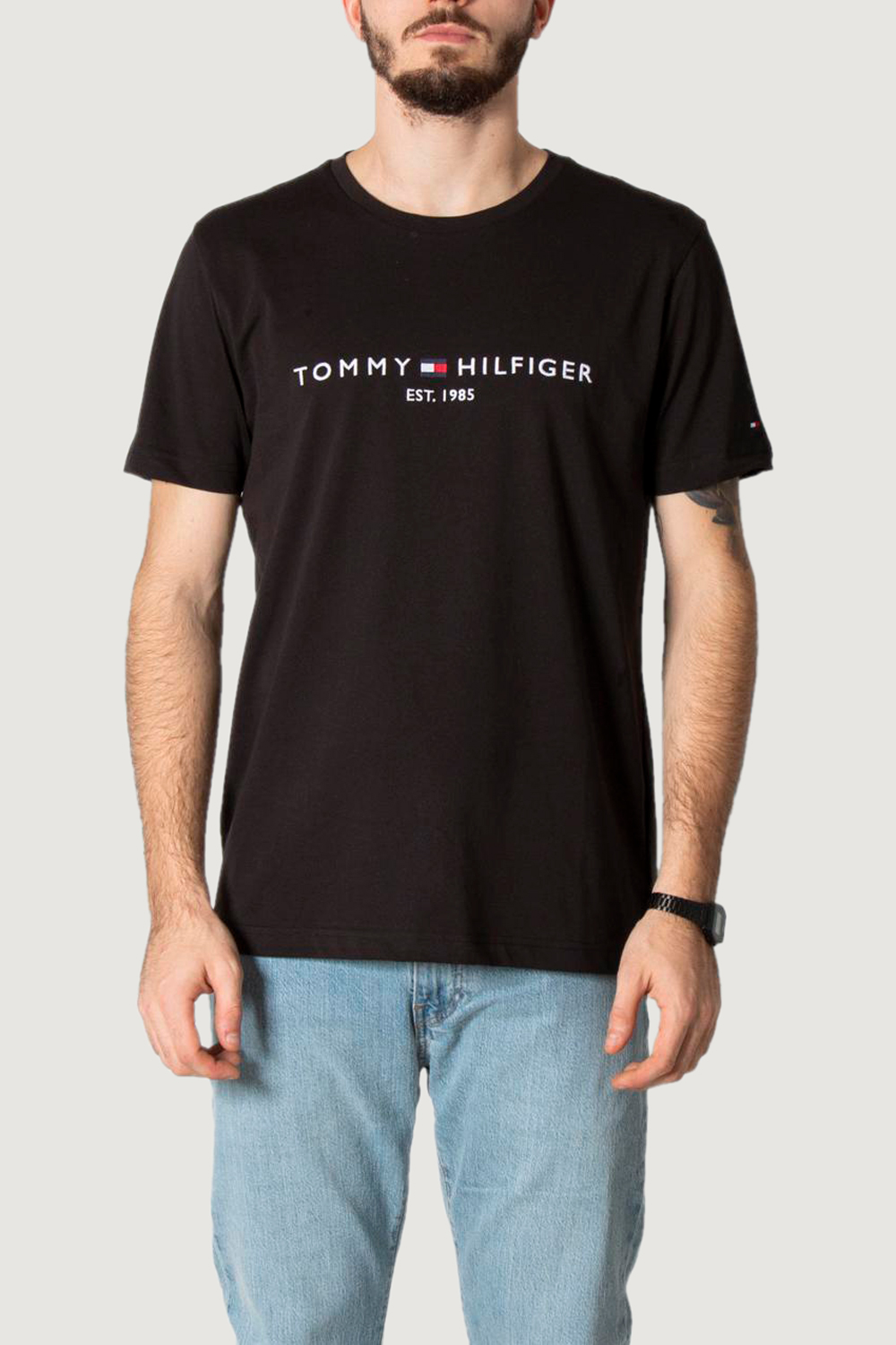 T-shirt Tommy Hilfiger Jeans CORE TOMMY LOGO TEE Nero - Foto 3