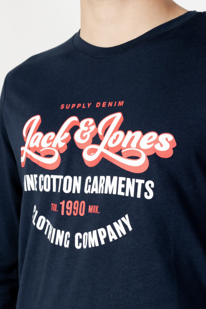 T-shirt manica lunga Jack Jones ANDY TEE LS CREW NECK Blu – 102381
