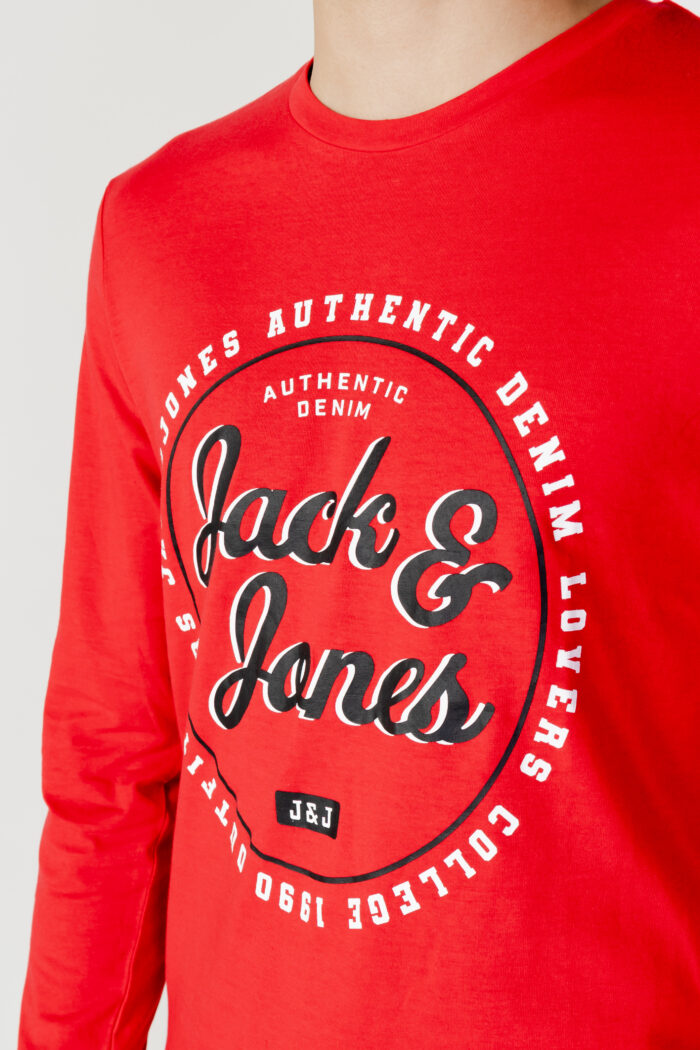 T-shirt manica lunga Jack Jones ANDY TEE LS CREW NECK Rosso – 102381