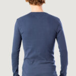 T-shirt manica lunga Tommy Hilfiger Jeans ORIGINAL RIB LONGSLEEVE TEE Blu - Foto 3