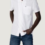 Camicia manica corta Tommy Hilfiger Jeans TJM CLSC LINEN CAMP Bianco - Foto 1
