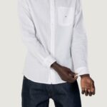 Camicia manica lunga Tommy Hilfiger Jeans TJM SOLID LINEN BLEN Bianco - Foto 1