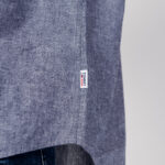 Camicia manica lunga Tommy Hilfiger Jeans TJM SOLID LINEN BLEN Blu - Foto 5