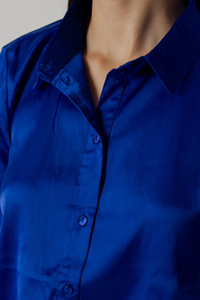 Camicia manica lunga Jacqueline De Yong JDYFIFI LIFE L/S SHORT SHIRT WVN NOOS Blu – 91281