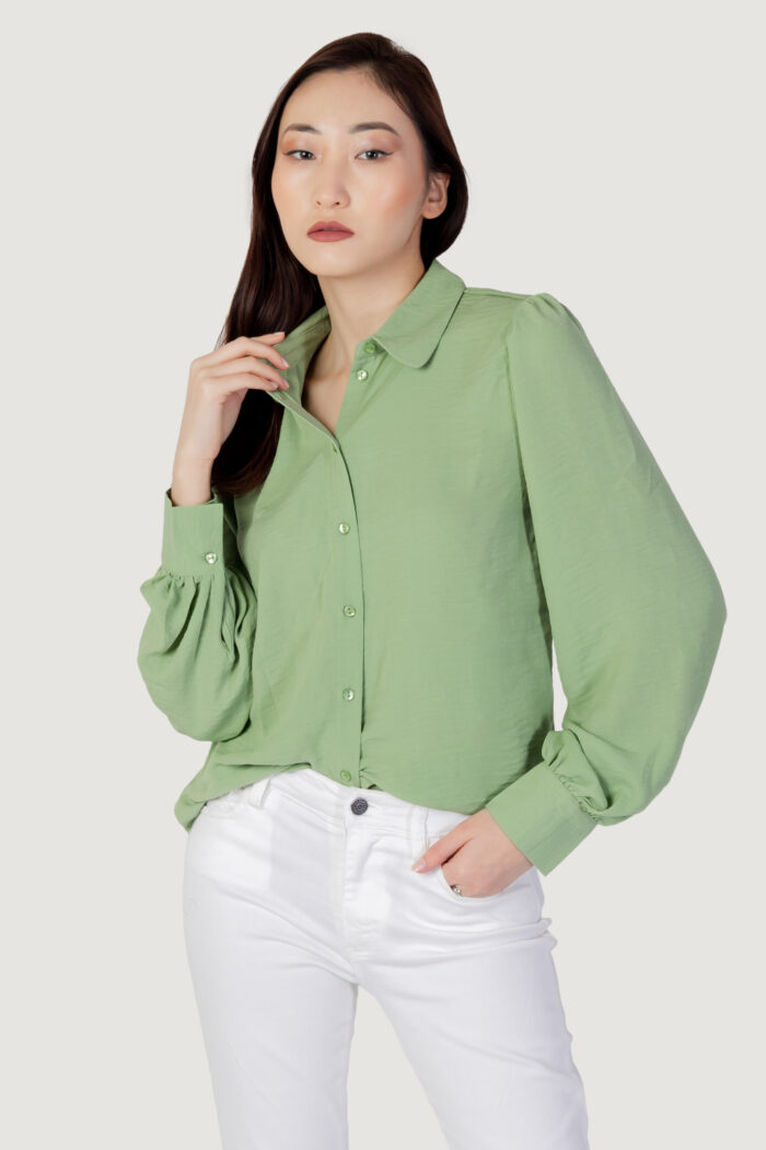 Camicia manica lunga Jacqueline De Yong JDYDIVYA L/S SHIRT WVN Verde – 102632
