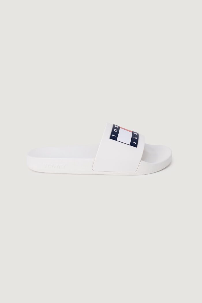 Ciabatte con fascia Tommy Hilfiger TOMMY JEANS FLAG POO Bianco – 101748