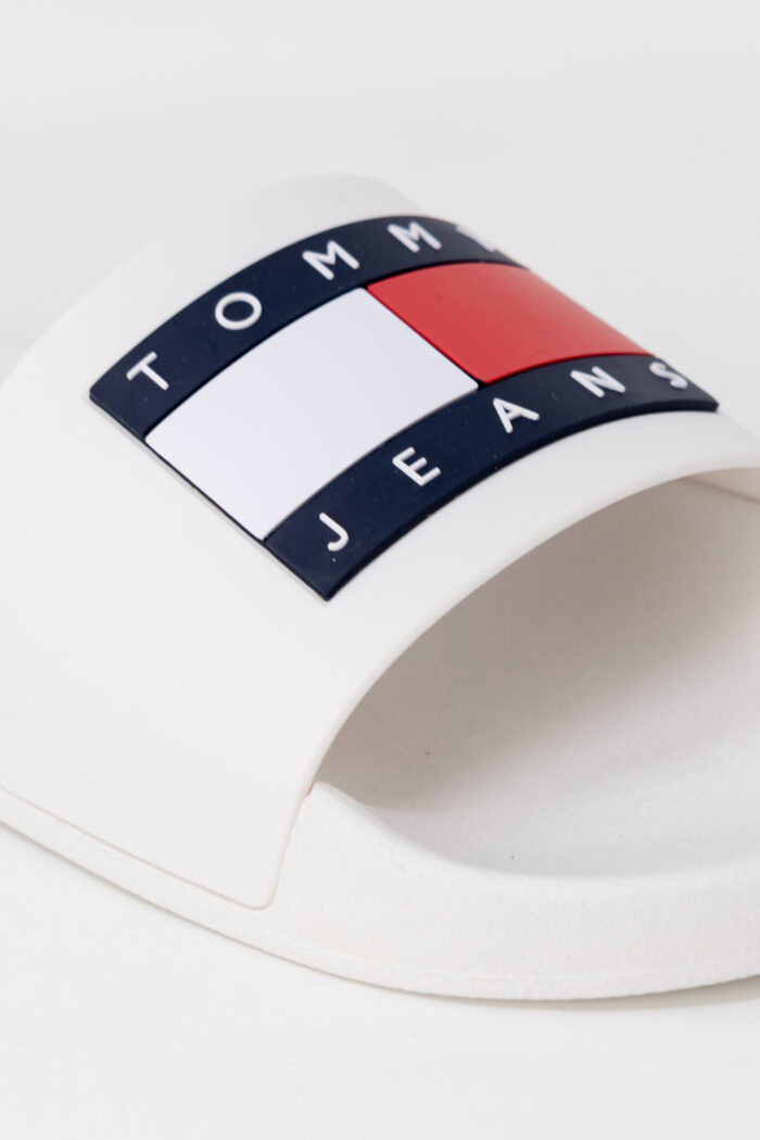 Ciabatte con fascia Tommy Hilfiger TOMMY JEANS FLAG POO Bianco – 101748