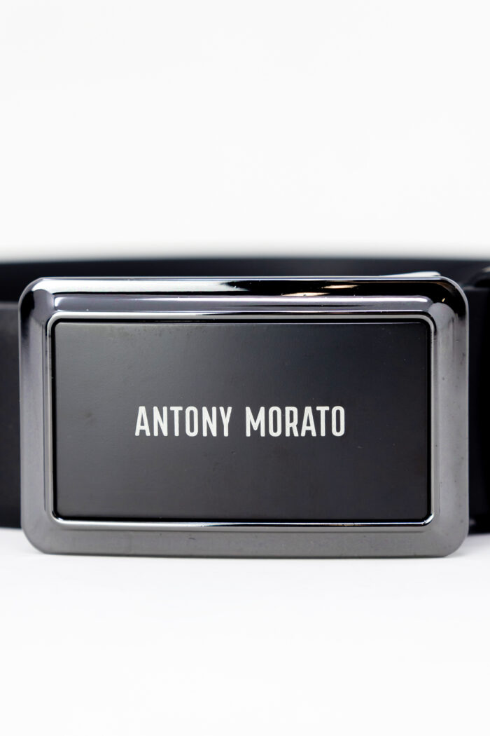 Cinta Antony Morato IN PELLE H.35MM CON PL Nero – 102482