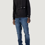 Felpa con cappuccio Calvin Klein Jeans DISRUPTED LACQUER LO Nero - Foto 5